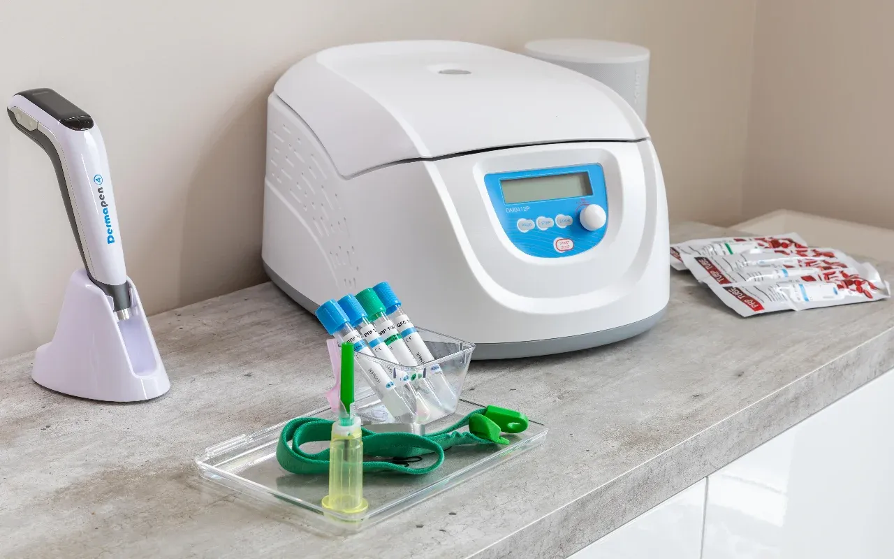 Dermapen 4 en medische centrifuge voor PRP/PRF bij De Huidzorgkliniek